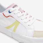 Lacoste נעלי ספורט מסוג l004 טקסטיל צבעוני DZ4D0D2730 לבן ורוד 06c נשים - Image 5