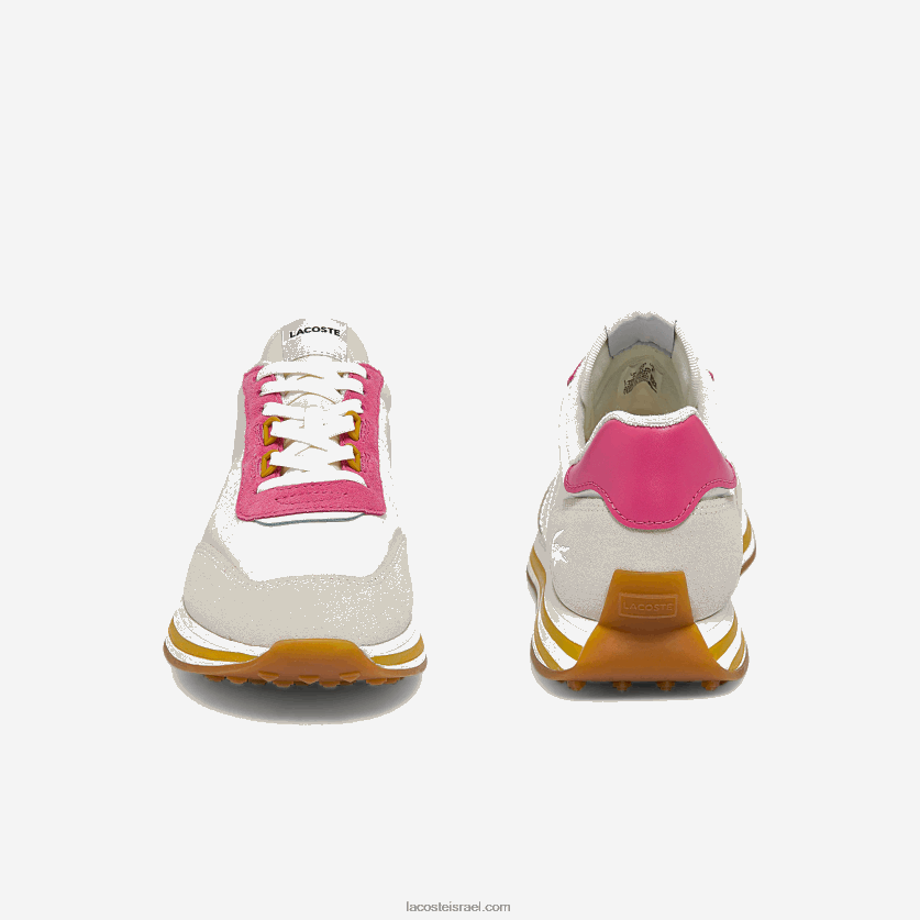 Lacoste נעלי ספורט מסוג l-spin DZ4D0D2752 לבן וורוד b53 נשים - Image 3