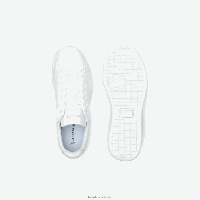 Lacoste נעלי ספורט מעור carnaby pro bl tonal DZ4D0D2681 לבן 21 גרם נשים - Image 4