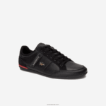 Lacoste נעלי ספורט מעור chaymon DZ4D0D1708 שחור אדום 1b5 גברים