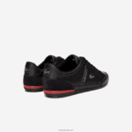 Lacoste נעלי ספורט מעור chaymon DZ4D0D1708 שחור אדום 1b5 גברים - Image 3
