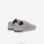 Lacoste נעלי ספורט מעור chaymon DZ4D0D1709 אפור שחור 276 גברים - Image 3