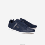 Lacoste נעלי ספורט מעור chaymon DZ4D0D1710 נייבי ואוף לבן j18 גברים - Image 2