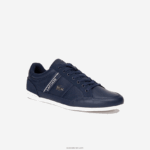Lacoste נעלי ספורט מעור chaymon DZ4D0D1710 נייבי ואוף לבן j18 גברים