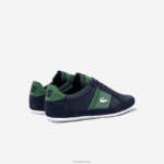 Lacoste נעלי ספורט מעור chaymon DZ4D0D1735 נייבי וירוק 2s3 גברים - Image 3