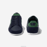 Lacoste נעלי ספורט מעור chaymon DZ4D0D1735 נייבי וירוק 2s3 גברים - Image 4
