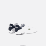 Lacoste נעלי ספורט מעור בוגר DZ4D0D1912 לבן & נייבי 042 גברים - Image 3