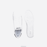 Lacoste נעלי ספורט מעור בוגר DZ4D0D1912 לבן & נייבי 042 גברים - Image 4