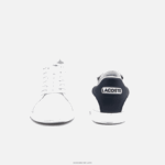 Lacoste נעלי ספורט מעור בוגר DZ4D0D1912 לבן & נייבי 042 גברים - Image 5
