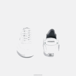 Lacoste נעלי ספורט מעור בית המשפט DZ4D0D1913 לבן 21 גרם גברים - Image 5