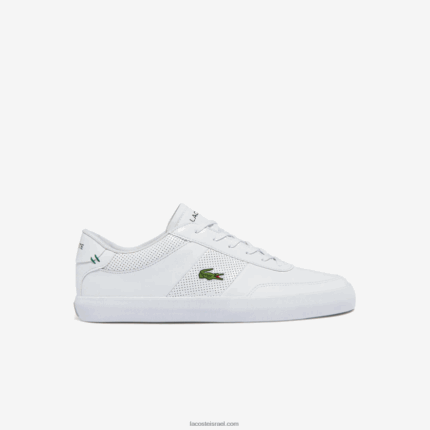 Lacoste נעלי ספורט מעור בית המשפט DZ4D0D1913 לבן 21 גרם גברים