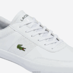 Lacoste נעלי ספורט מעור בית המשפט DZ4D0D1913 לבן 21 גרם גברים - Image 6