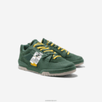 Lacoste נעלי ספורט מעור וטקסטיל m89 DZ4D0D1749 ירוק 1m8 גברים - Image 2