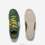 Lacoste נעלי ספורט מעור וטקסטיל m89 DZ4D0D1749 ירוק 1m8 גברים - Image 4
