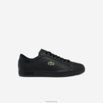 Lacoste נעלי ספורט מעור מעור פאוורקורט DZ4D0D1846 שחור 02h גברים