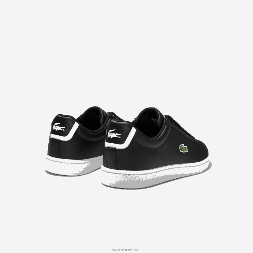 Lacoste נעלי ספורט מעור מצופה רשת של carnaby evo DZ4D0D2717 שחור 024 נשים - Image 3