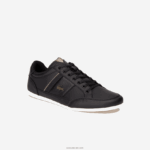Lacoste נעלי ספורט מעור צ'יימון וסינטטי DZ4D0D1715 חאקי שחור 2h5 גברים