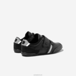 Lacoste נעלי ספורט מעור רצועת מיסאנו DZ4D0D1726 שחור ואפור בהיר 2a2 גברים - Image 3