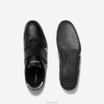 Lacoste נעלי ספורט מעור רצועת מיסאנו DZ4D0D1726 שחור ואפור בהיר 2a2 גברים - Image 4