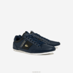 Lacoste נעלי ספורט מעור שיימון וסיבי פחמן DZ4D0D1769 חיל הים nb0 גברים - Image 2
