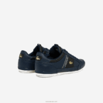 Lacoste נעלי ספורט מעור שיימון וסיבי פחמן DZ4D0D1769 חיל הים nb0 גברים - Image 3