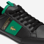 Lacoste נעלי ספורט מעור שיימון וסיבי פחמן DZ4D0D1770 שחור וירוק 1b4 גברים - Image 5