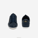 Lacoste נעלי ספורט מעור שיימון וסיבי פחמן DZ4D0D1769 חיל הים nb0 גברים - Image 5