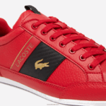Lacoste נעלי ספורט מעור שיימון וסיבי פחמן DZ4D0D1772 אדום שחור ds9 גברים - Image 6