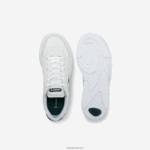 Lacoste נעלי ספורט מעור game advance DZ4D0D1916 לבן וירוק כהה 1r5 גברים - Image 4