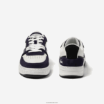 Lacoste נעלי ספורט מעור l001 DZ4D0D1752 לבן & נייבי 042 גברים - Image 5