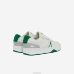 Lacoste נעלי ספורט מעור l001 DZ4D0D1840 לבן/ירוק 082 גברים - Image 3