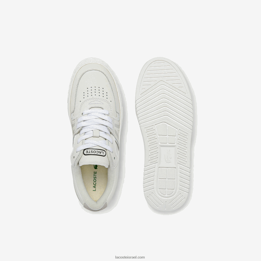 Lacoste נעלי ספורט מעור l001 DZ4D0D2720 לבן & אוף לבן 65 ט נשים - Image 4