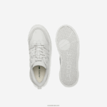 Lacoste נעלי ספורט מעור l002 DZ4D0D2708 לבן 21 גרם נשים - Image 4