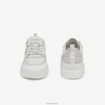 Lacoste נעלי ספורט מעור l002 DZ4D0D2708 לבן 21 גרם נשים - Image 5