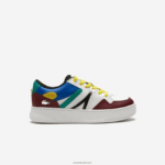 Lacoste נעלי ספורט מעור l005 DZ4D0D1822 בורדו לבן 2h2 גברים