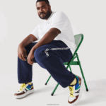 Lacoste נעלי ספורט מעור l005 DZ4D0D1822 בורדו לבן 2h2 גברים - Image 7