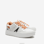 Lacoste נעלי ספורט מעור l005 DZ4D0D2713 שיזוף לבן 291 נשים - Image 2