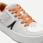 Lacoste נעלי ספורט מעור l005 DZ4D0D2713 שיזוף לבן 291 נשים - Image 6