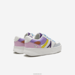 Lacoste נעלי ספורט מעור l005 DZ4D0D2714 לבן סגול בהיר 1t6 נשים - Image 3