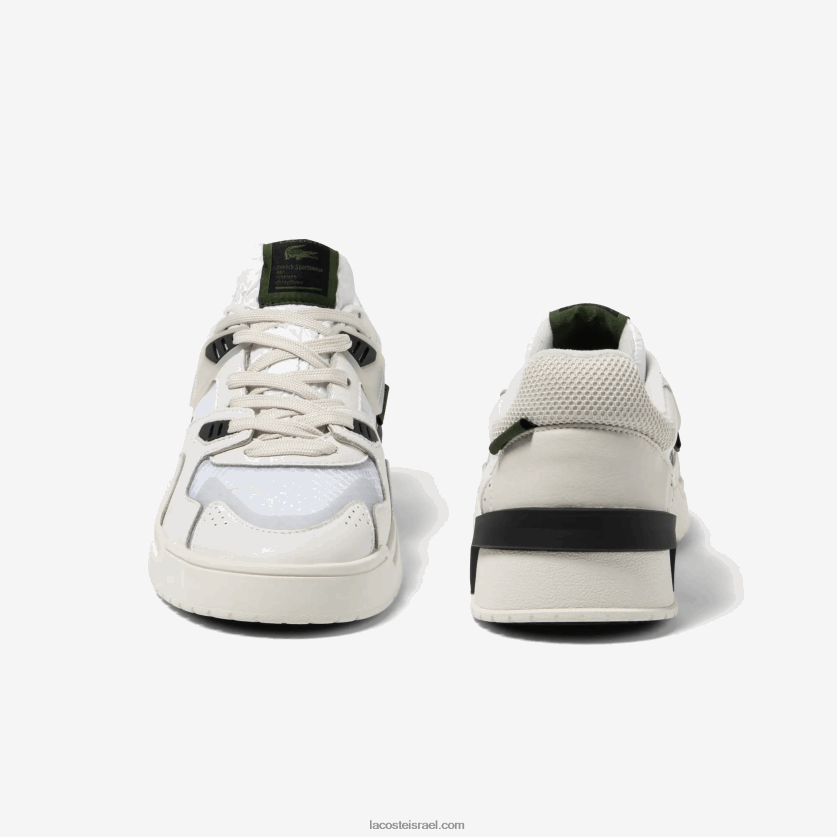 Lacoste נעלי ספורט מעור lt125 DZ4D0D1730 לבן & אוף לבן 65 ט גברים - Image 4