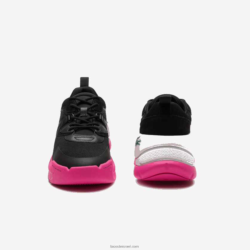 Lacoste נעלי ספורט מעור lw2 xtra DZ4D0D2722 שחור ורוד 1j1 נשים - Image 5