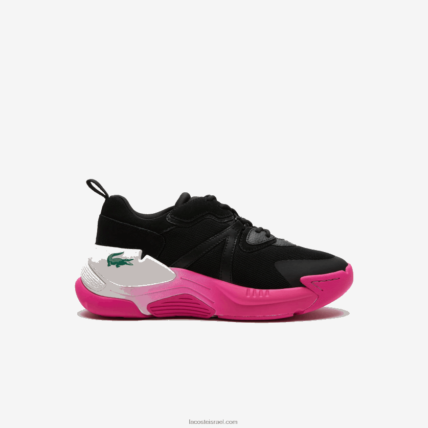 Lacoste נעלי ספורט מעור lw2 xtra DZ4D0D2722 שחור ורוד 1j1 נשים - Image 1