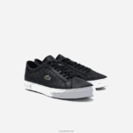 Lacoste נעלי ספורט מעור Powercourt DZ4D0D1702 שחור ולבן 312 גברים - Image 2