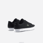 Lacoste נעלי ספורט מעור Powercourt DZ4D0D1702 שחור ולבן 312 גברים - Image 3