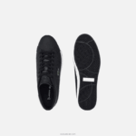 Lacoste נעלי ספורט מעור Powercourt DZ4D0D1702 שחור ולבן 312 גברים - Image 4