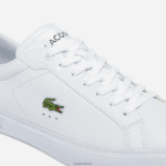 Lacoste נעלי ספורט מעור Powercourt DZ4D0D1806 לבן וירוק כהה 1r5 גברים - Image 6