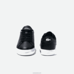 Lacoste נעלי ספורט מפורטות מעור Powercourt DZ4D0D2682 שחור ולבן 312 נשים - Image 5