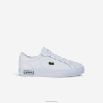 Lacoste נעלי ספורט מפורטות מעור Powercourt DZ4D0D2683 לבן ושחור 147 נשים