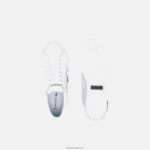 Lacoste נעלי ספורט מפורטות מעור Powercourt DZ4D0D2683 לבן ושחור 147 נשים - Image 4