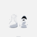 Lacoste נעלי ספורט מפורטות מעור Powercourt DZ4D0D2683 לבן ושחור 147 נשים - Image 5